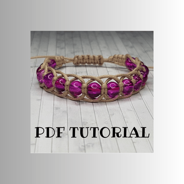 Herringbone Beaded Bracelet Tutorial - macrame tutorial - craft making