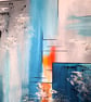 Original Abstract Acrylic Painting - Abstract Art – Turquoise Painting - Image 4