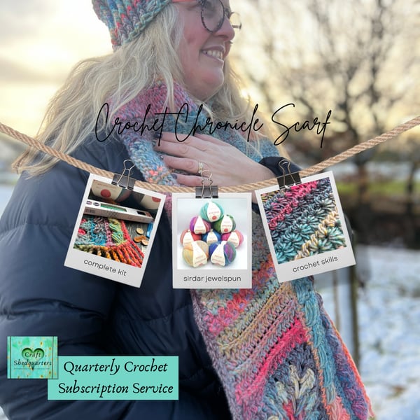 The Chronicle Scarf – All Inclusive Crochet Kit