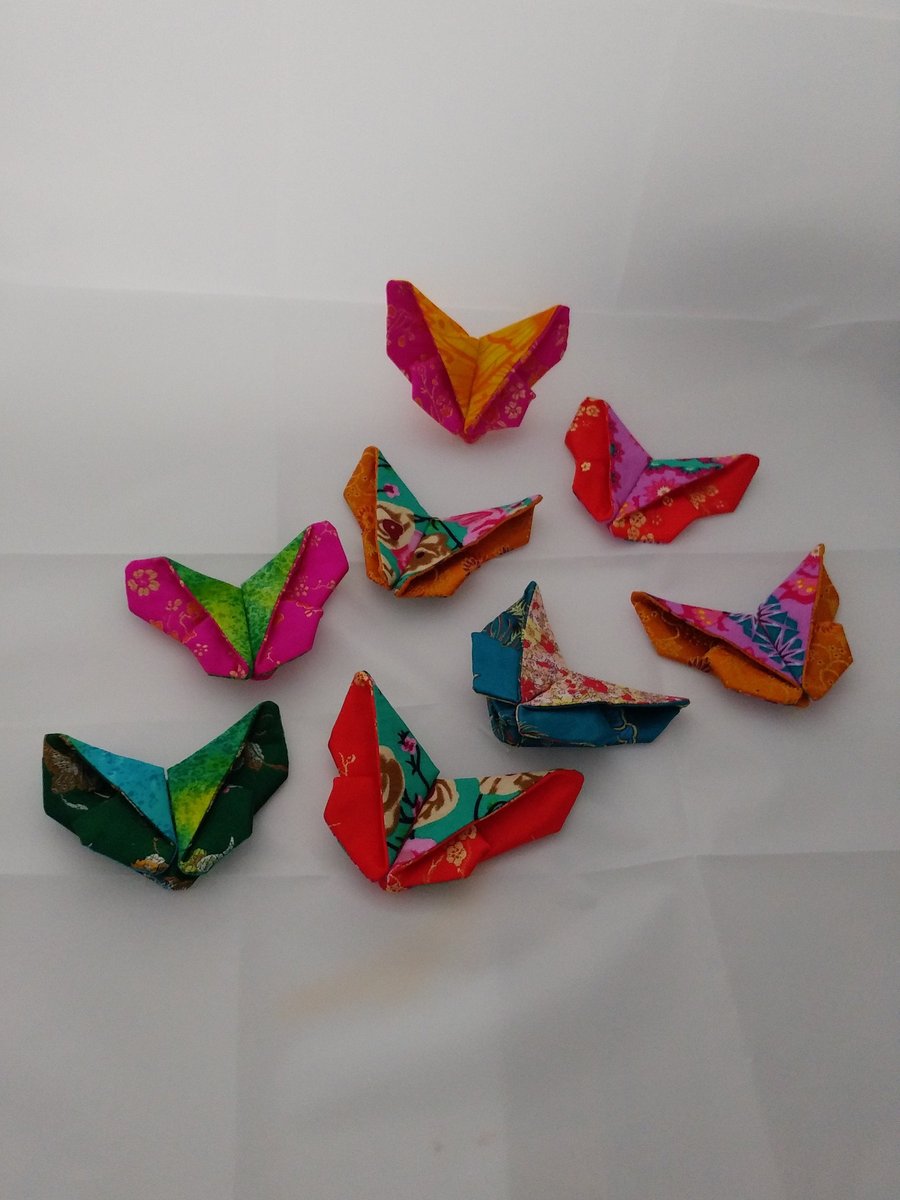 Butterfly brooches origami