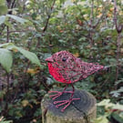 Wire Robin Sculpture