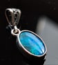 14mm x 9mm Lightning Ridge opal doublet pendant