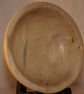 Large black poplar hand-turned wooden bowl