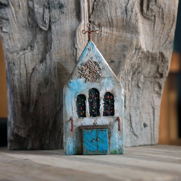 Wonky Driftwood Hoose, Driftwood Art from Scotland No19 