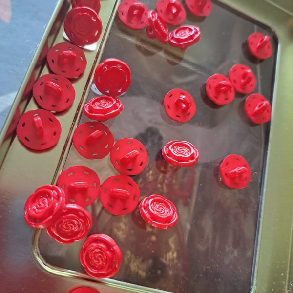 Vintage Rose Buttons