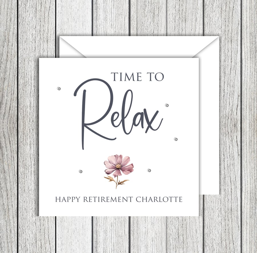 Time To Relax Retirement Card female