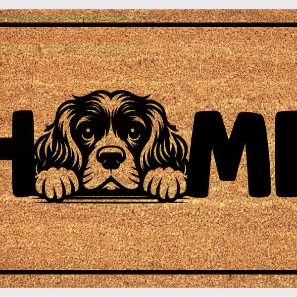 Cocker Spaniel Home Door Mat - Cocker Spaniel Dog Doormat - 3 Sizes