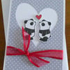 Seconds Sunday  - Panda Heart Card