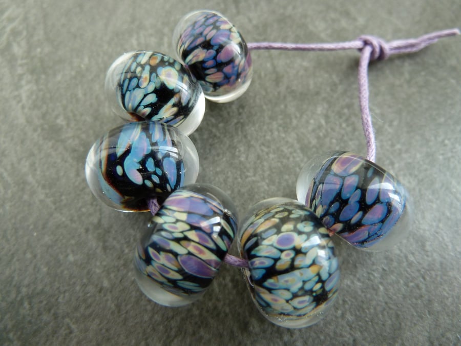 reactive frit lampwork beads