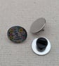 Just a Girl Who Loves Flowers - Flower Themed Badge - Large Resin Topped Pin Bad - Image 2