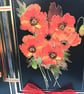Dramatic black and red poppy birthday card - Image 4