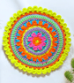 colourful crochet mandala doily - Image 3