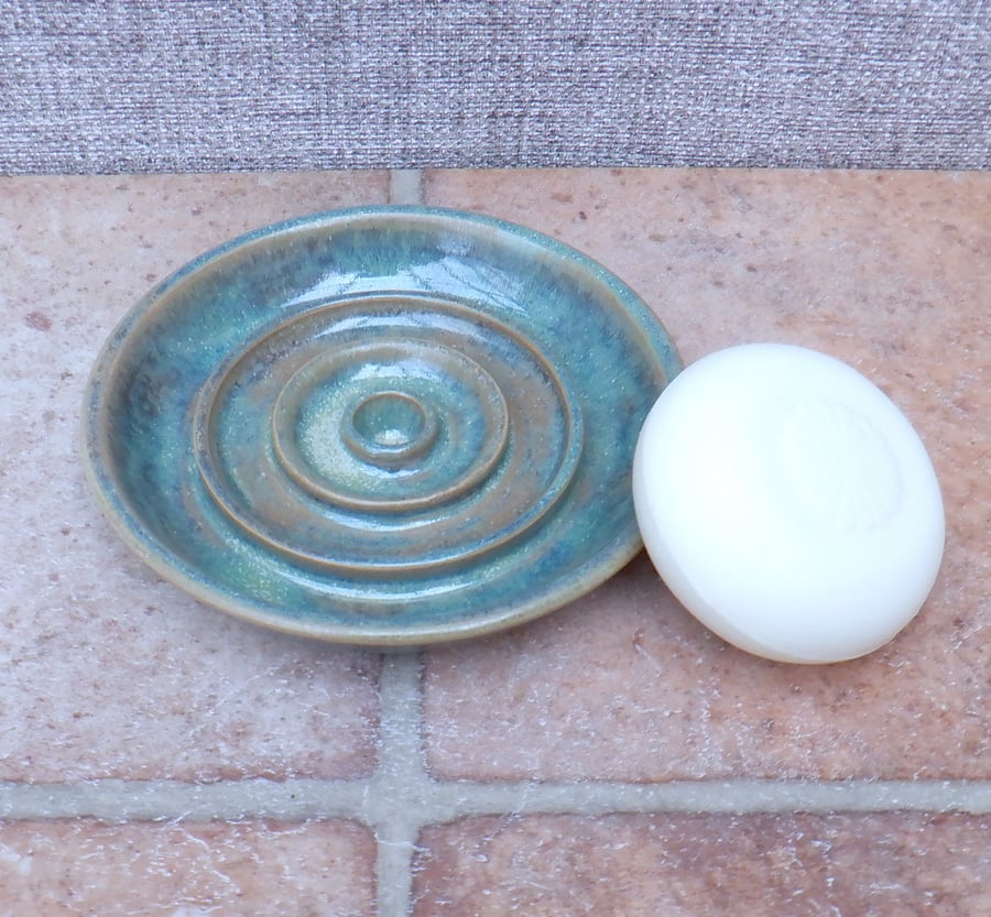 Soap dish in stoneware hand thrown soapdish handmade pottery wheelthrown ceramic