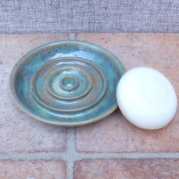 Soap dish in stoneware hand thrown soapdish handmade pottery wheelthrown ceramic