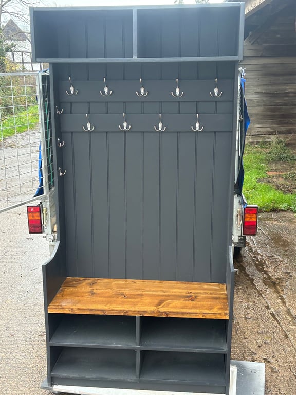 Bespoke hall Coat unit with over head storage 