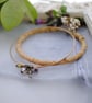 Sari bangle charm bracelet set with key (olive) - Image 3