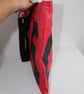 Red Upcycled Sailcloth Shoulder Bag – Large Lightweight Beach Tote - Image 4