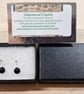 Tiny Obsidian french ball drop stud earrings. 925 sterling silver - Image 5