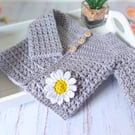 Daisy Baby Cardigan – Handmade Crochet Gift for Newborn to 2 Years