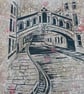 Bridge of Sighs Oxford - on green William Morris - Image 5