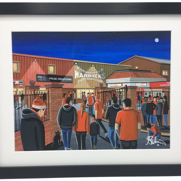 Kidderminster. Framed & Unframed Fine Art Print, Harriers Football Club FC, Gift