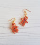 Gingerbread couple Modern earrings - Image 1