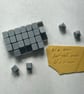 Alphabet stamp set in Cursive font 10mm