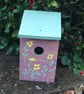 Gift Set - Hand Painted Bird House & Coconut Suet Feeder Made to Order