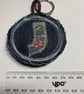 Upcycled denim key ring. Boho J - Image 4