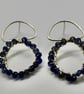 Silver and Faceted Iolite Drop Earrings,  - Image 3