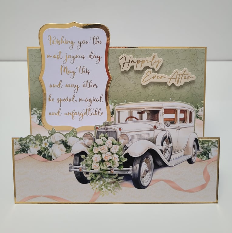 Luxury Handmade Wedding Card Including verse