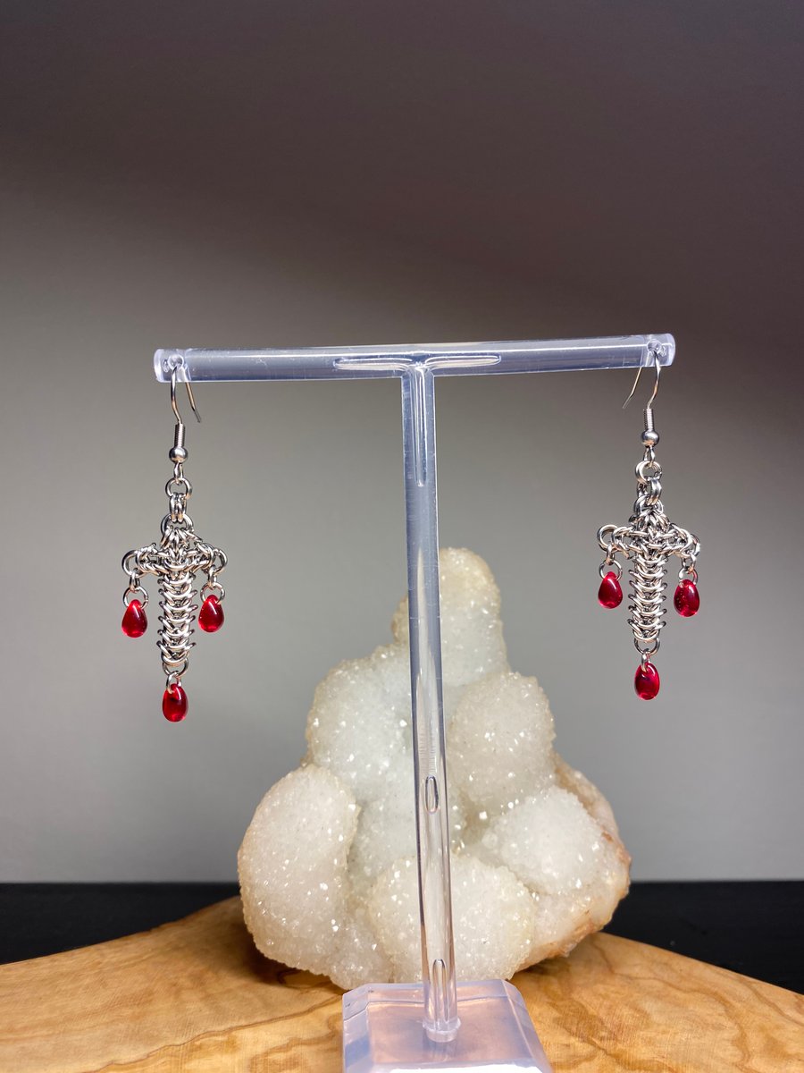 Izzi - Mini Cross Earrings 