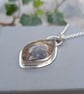 Sterling Silver Garden Moss Agate Statement Gemstone Necklace - JBJ2079 - Image 10