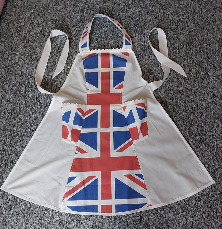 1940's vintage style apron - Union Jack print