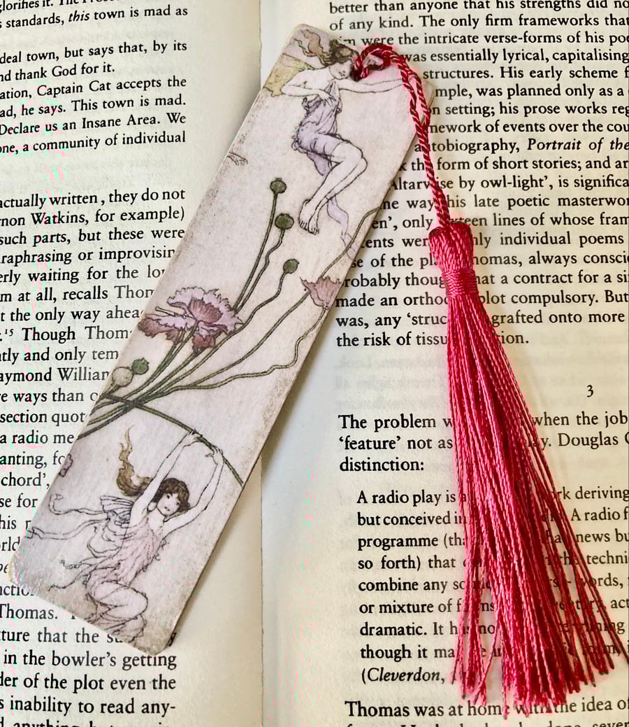 Arthur Rackham Fairies Fairy Bookmark Handcrafted Book Lovers Mothers Day Gift