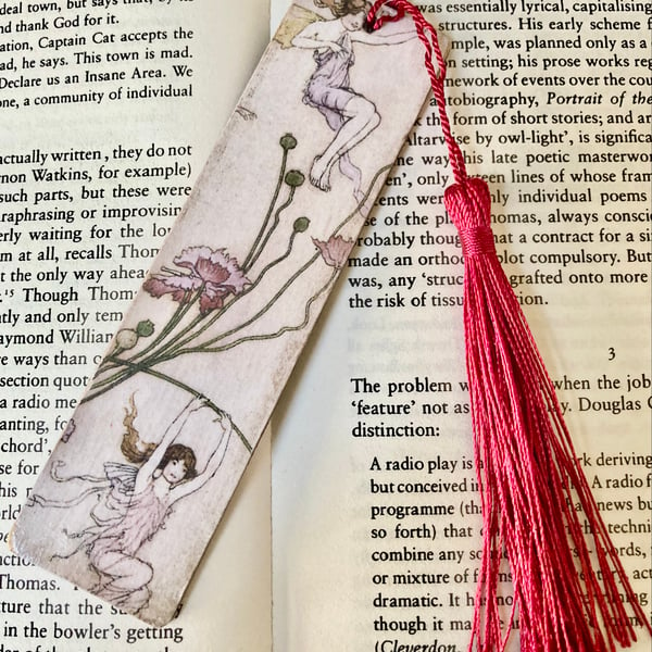 Arthur Rackham Fairies Fairy Bookmark Handcrafted Book Lovers Mothers Day Gift