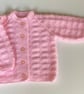 Baby cardigan hand knit 6-9 months - Image 2