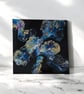 Floral Flow one , fluid acrylic canvas  - Image 2