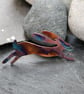 Hare brooch in flame painted copper  - Image 2