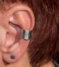 Chunky ear cuff with a dragon scale design - Image 2
