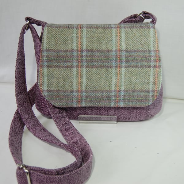 Wool Checked Tartan "Bella" Handbag