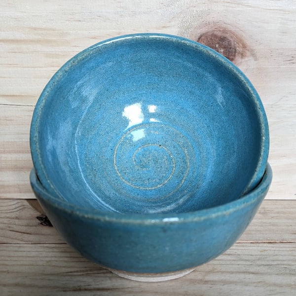 Scandi blue textured nibble bowls