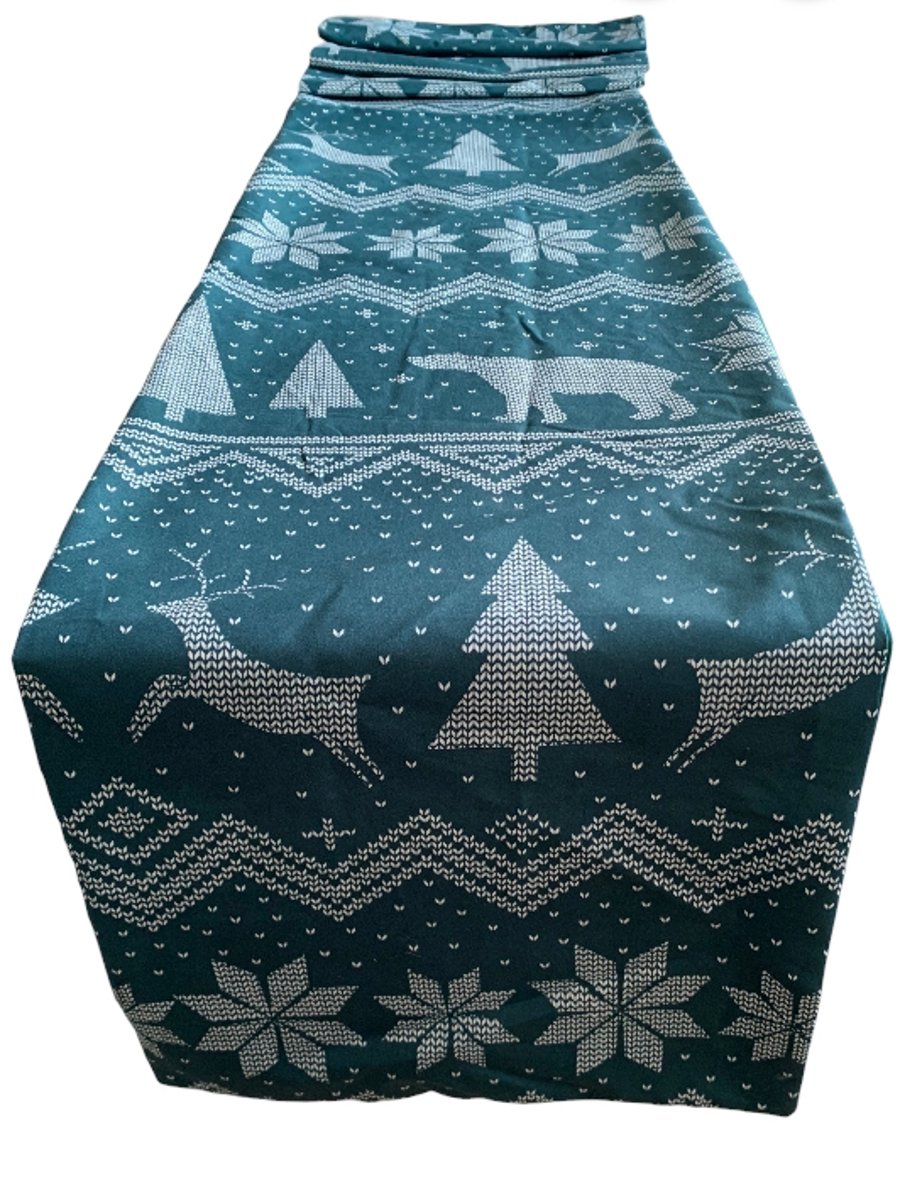 Scandi, Nordic Christmas Table Runner 1m x 30cm Gift Idea
