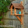 Handmade Wall Fence Mounted Bird Feeder Table