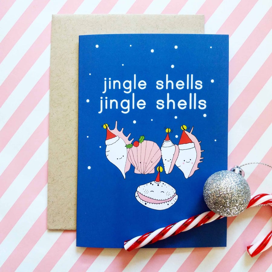 jingle shells - christmas card