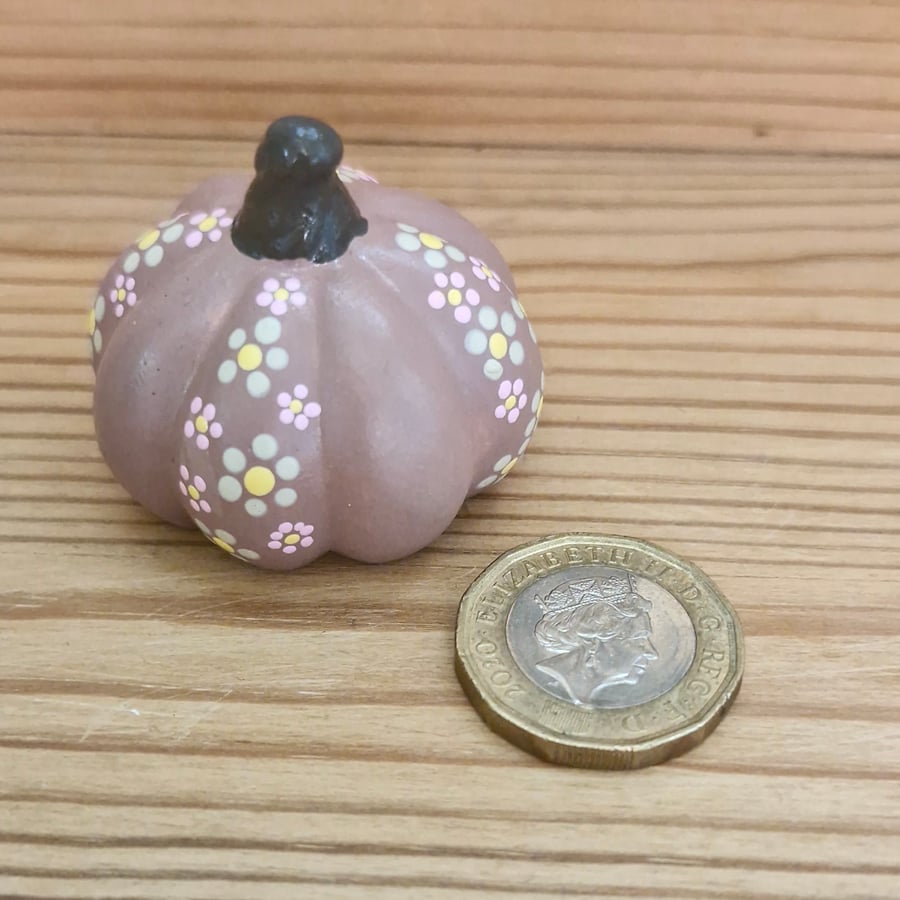 Ditsy Little Pumpkin - Dusky Pink