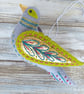 Wool Felt Turtle Dove, 12 days of Christmas Tree Decoration