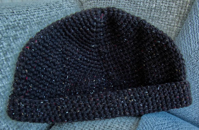 Crochet Winter Hat- Brown