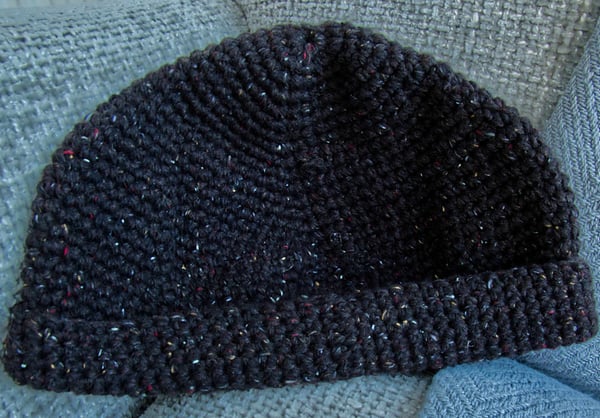 Crochet Winter Hat- Brown