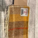 Harris Tweed Headband Yellow Brown Checked Tweed